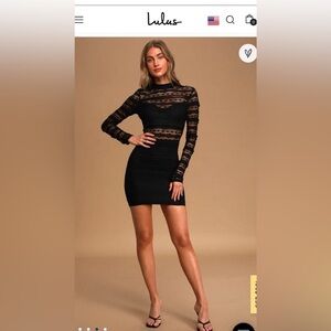 Lulus sheer block dress